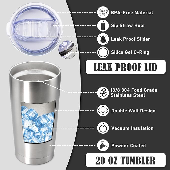 20oz Tumbler Insulated Coffee Tumblers - Image 3