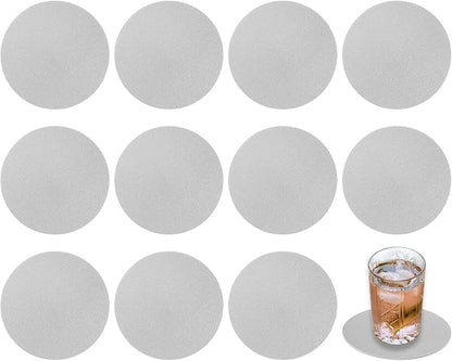 uxcell Round Faux Leather Coasters by uxcell