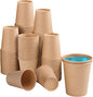 BYSNOW 100 Pack 5 oz Kraft Paper Cups, Small Disposable Bathroom Cups | by BYSNOW