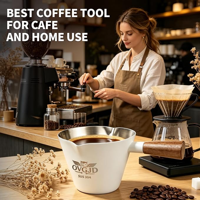 4Oz Espresso Shot Cups, Stainless Steel Espresso Cups, Espresso Measuring Cup | - Image 8