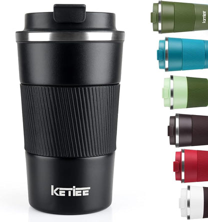 KETIEE Travel Mug 12oz, Vacuum Insulated Coffee Mug by KETIEE