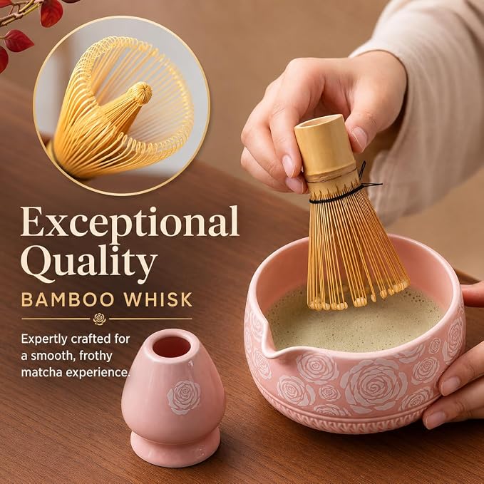Buucup Matcha Whisk Set, Ceramic Matcha Kit - Image 6