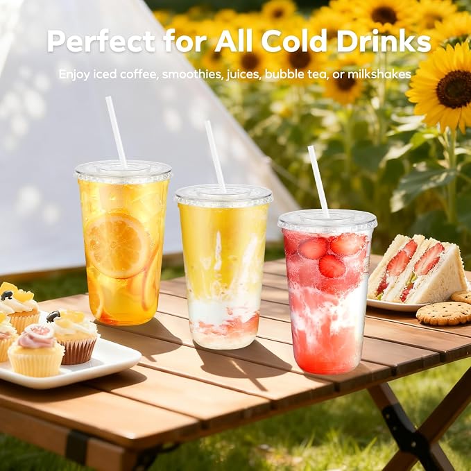 25 Pack 18 oz Plastic Cups - Image 3
