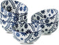 Cereal Bowls Set of 6, 28 Ounces Soup Bowls, Bohemian Ceramic Bowls by JINGUS