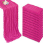 12 Pack Hot Pink Cheesecloth Table Runner 10ft Boho Gauze Fabric Cheese Cloth by Pepmily