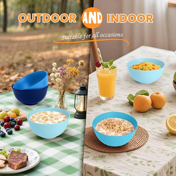 Wheat Straw Bowls, Reusable Plastic Bowls - Image 7