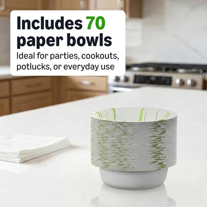 Amazon Basics Everyday Paper Bowls, 10 Oz, Disposable, Packaging May Vary - Image 5