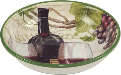 Certified International Meadow Brook 38 oz. Soup/Pasta Bowls, 2 Assorted Designs - Image 3