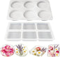 12Cavity Deep Resin Coaster Molds, 4 Inches Coaster Silicone Molds by GYBOHO