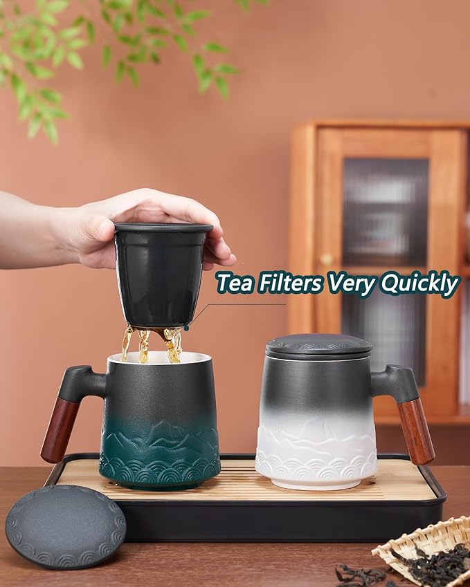 ZENS Tea Mug with Infuser and Lid - Image 4