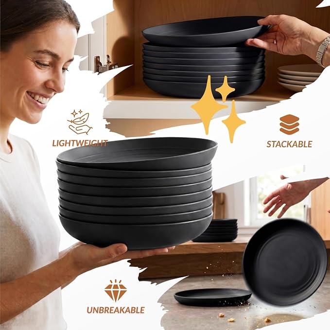 Wheat Straw Plates Set - Image 6