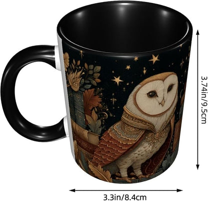 Yrebyou Owl Coffee Mug 11oz Ceramic Cup - Image 2