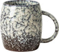 Ivory Nebula Ceramic Coffee Mug - 14 oz Unique Reactive Glaze Coffee Cup by XIYUANJI