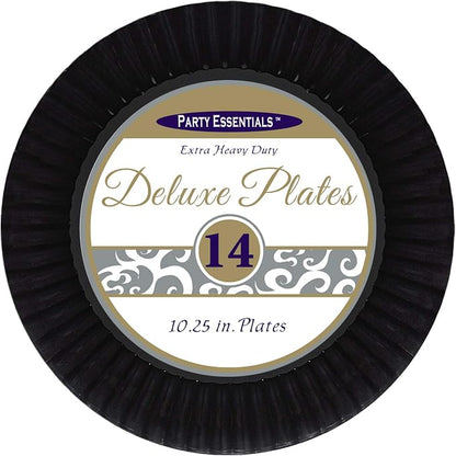 Party Essentials Deluxe Quality Hard Plastic 10.25-Inch Party/Dinner Plates - Image 2