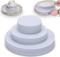 Imncya Separators Storage for Plates, Set of 90 and 3 Sizes, Protective Stacking Separators for Fine China, Dinner Plates, Cups & Saucers（White）