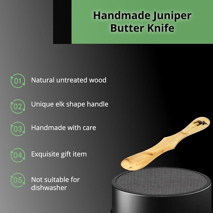 Handmade Juniper Wood Butter Knife - Image 5