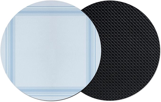 Light Blue Grid Coasters Set of 2 Absorbent Coasters by Unknown
