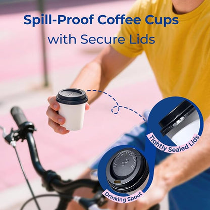 Fit Meal Prep 100 Pack 6 oz Disposable Coffee Cups - Image 4