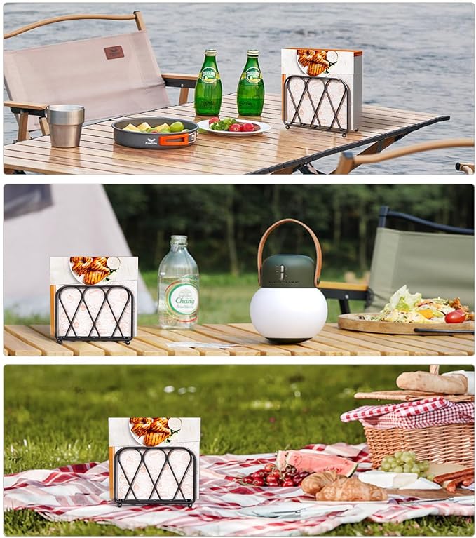 Napkin Holder for Table, Modern Decor for Home Dinner in Kitchen or Dining Room - Image 9