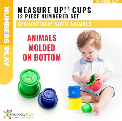 Discovery Toys Measure UP! Cups | Educational Stacking & Nesting 12 Piece - Image 4