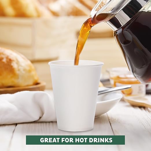 Freshware Coffee Cups 8 oz Disposable Paper Cups - Image 4