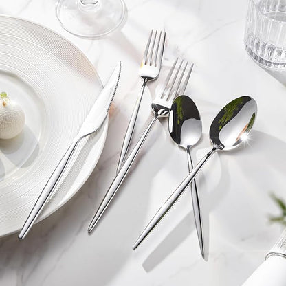 18/10 Silverware Set for 6, 30 Piece Stainless Steel Flatware Cutlery Set | - Image 4