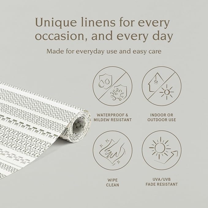 Over&Back 18x90 Reversible Striped Table Runner - Image 2