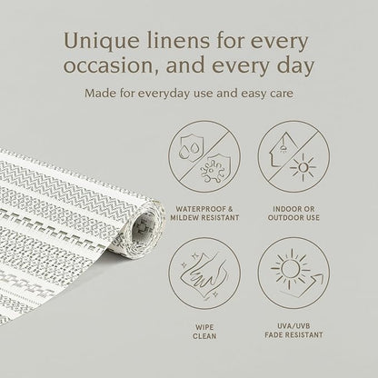 Over&Back 18x90 Reversible Striped Table Runner - Image 2