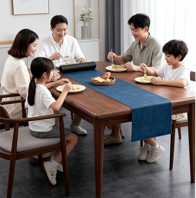 Double-Sided Faux Leather Table Runner, Waterproof Heat Resistant Non-Slip - Image 5