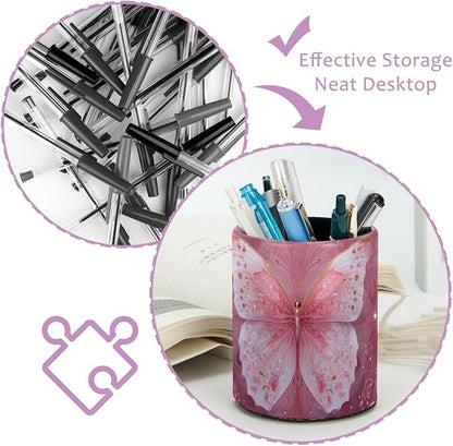 Leather Pen Holder for Desk - Image 4