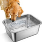 1.25 Gallon Stainless Steel Dog Water Bowl by Lonepetu