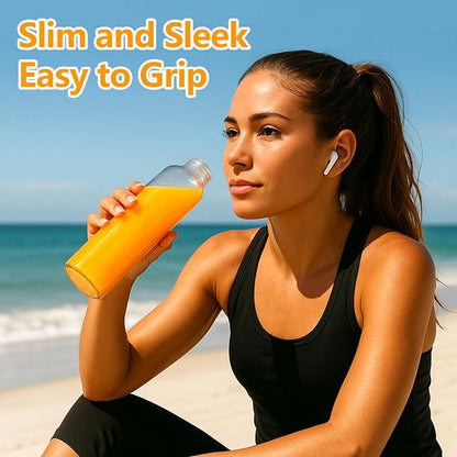 Zukro 18 oz Glass Juice Bottles - Image 8