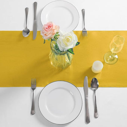 Manyshofu Gold Satin Table Runner 12x72 - Image 3
