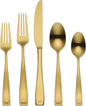 Oneida Moda Gold Satin 20-Piece 18/10 Silverware Set by Oneida