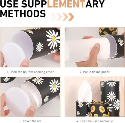 4 PCS Car Tissue Holder, Car Cup Holder Convenient Travel Tissue Tube, - Image 6