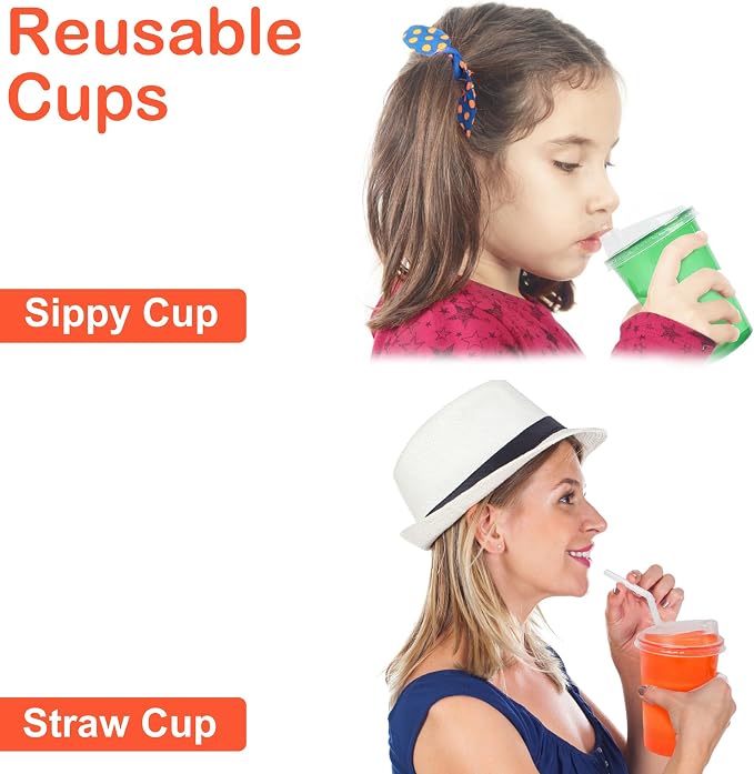 L LIKED 20 Pack 12oz Kids Cups, Spill Proof Party Cups - Image 4