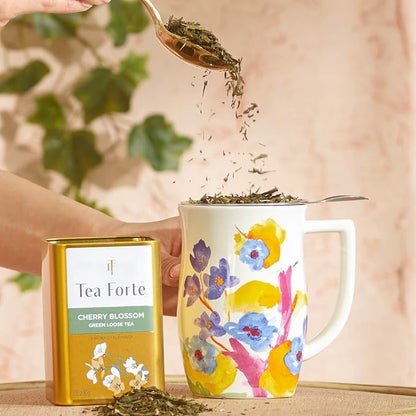 Tea Forte Ceramic Fiore Tea Cup - Image 3
