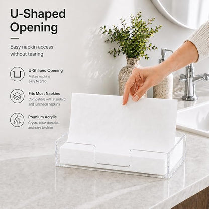 Napkin Holder, Vertical Modern Napkin Dispenser - Image 2