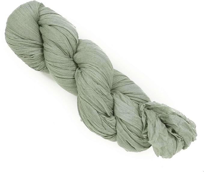 Efavormart 20ft Dusty Sage Gauze Cheesecloth Wedding Arch Drapery Fabric - Image 8