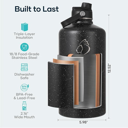 BUZIO 1 Gallon Water Bottle Insulated - Image 4