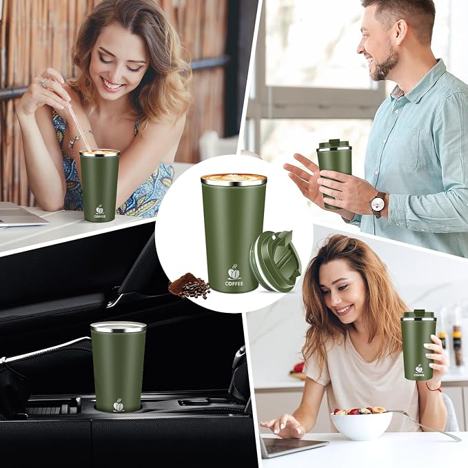 17oz Insulated Travel Coffee Mug - Image 8