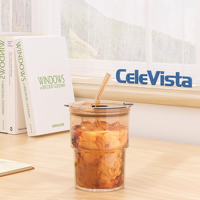13oz Iced Coffee Cup, Glass Tumbler - Image 7