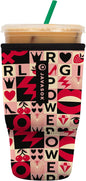 Sok It JavaSok Iced Coffee & Cold Soda Insulated Neoprene Cup Sleeve (Girl Power, Large: 30-32oz)