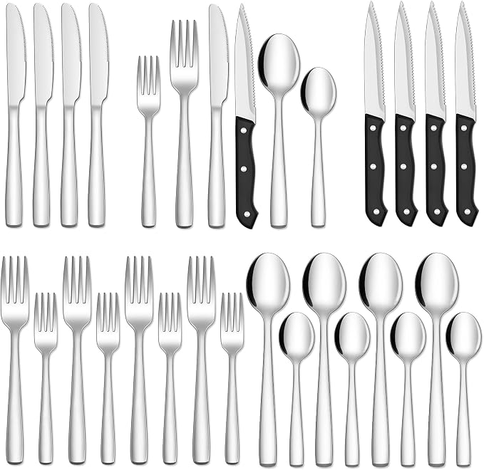 Hiware 24-Piece Silverware Set by HIWARE