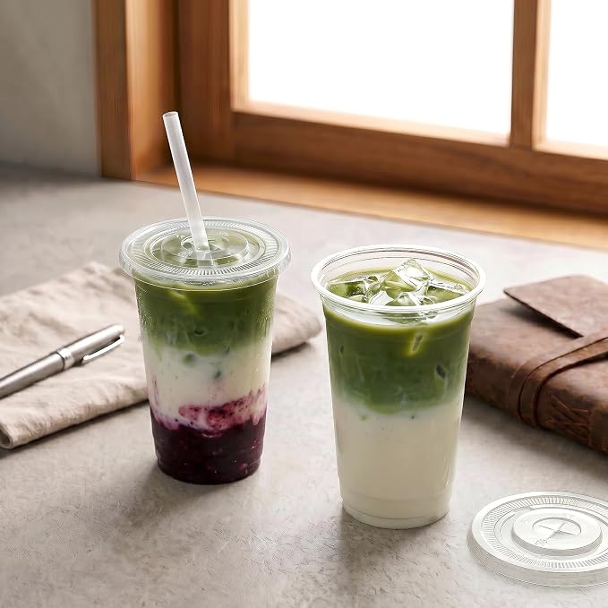 VITEVER Plastic Cups with Lids and Straws, Disposable Cups - Image 6