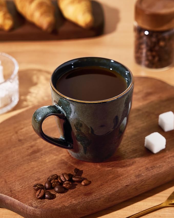 famiware Coffee Mugs Set of 6, Ocean Round 11.5oz Coffee Cup Set - Image 2
