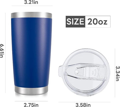 20 oz Tumbler with Lid Stainless Steel Insulated Tumblers Cups Travel Mug | - Image 7
