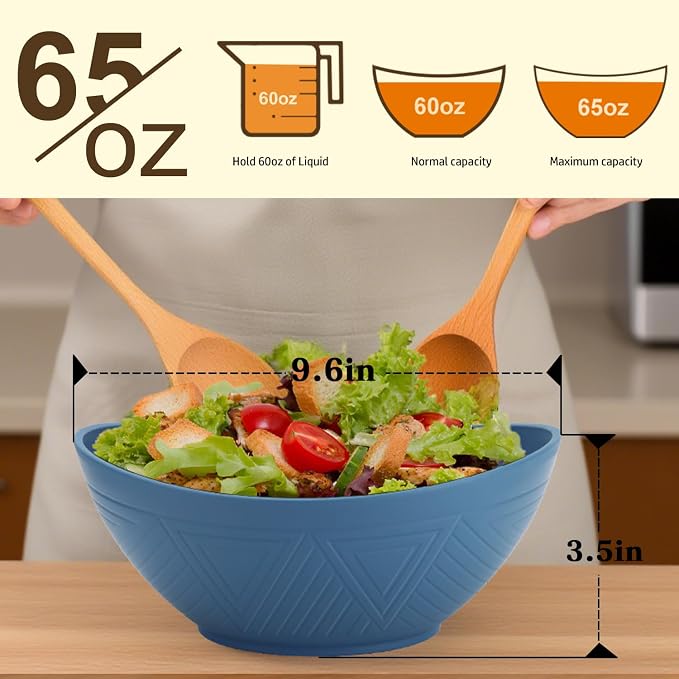 9.6 inch Serving Bowls, Large Serving Dishes - Image 2