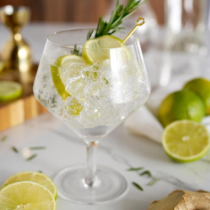 Viski Raye Angled Stemmed Gin and Tonic Glasses Set of 2 - Image 4