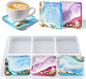 HeyClear Coaster Resin Molds Silicone, 6-Cavity Square Epoxy Resin Mold | by HeyClearResin